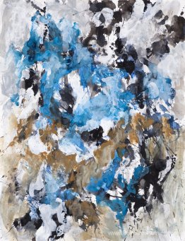 Air d'hiver '- Art de l'aquarelle abstraite, peinture sur papier Air d'hiver '- Art de l'aquarelle abstraite, peinture sur papier