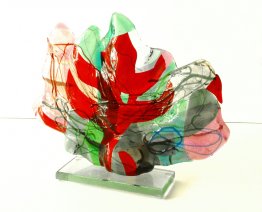 Paysage 1. - art de fusion en verre Paysage 1. - art de fusion en verre