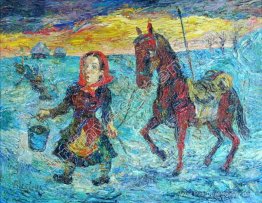Femme avec un cheval Femme avec un cheval