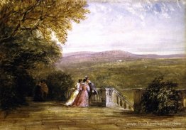 Une terrasse, avec des chiffres, Haddon Hall Une terrasse, avec des chiffres, Haddon Hall