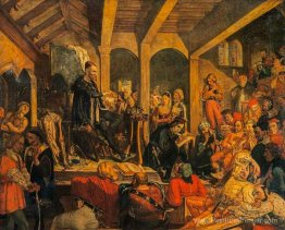 Adepte alchimémystique (Paracelsus) donne des conférences sur l' Adepte alchimémystique (Paracelsus) donne des conférences sur l'