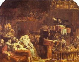 La prédication de John Knox devant les seigneurs de la congrégat La prédication de John Knox devant les seigneurs de la congrégat