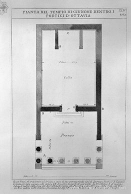 Les antiquités romaines, t. 4, plaque XLIV. Plan du temple de Ju Les antiquités romaines, t. 4, plaque XLIV. Plan du temple de Ju