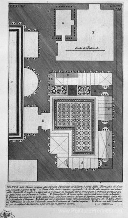 Les antiquités romaines, t. 3, planche xxxviii. Plan des chambre Les antiquités romaines, t. 3, planche xxxviii. Plan des chambre