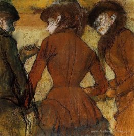 Trois femmes aux courses Trois femmes aux courses