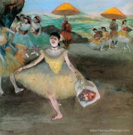 Danseuse avec un bouquet s'inclinant Danseuse avec un bouquet s'inclinant
