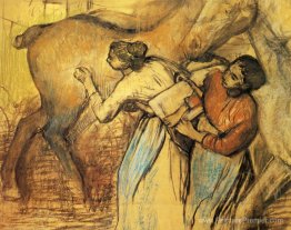 Deux blanchisseurs et un cheval Deux blanchisseurs et un cheval