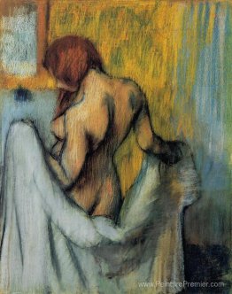 Femme avec une serviette Femme avec une serviette