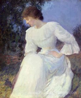 Portrait d'une femme en blanc Portrait d'une femme en blanc