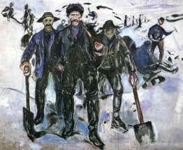 Travailleurs dans la neige Travailleurs dans la neige