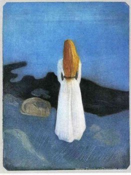 Jeune femme sur le rivage Jeune femme sur le rivage