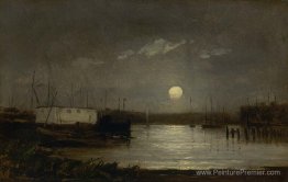 Sans titre (lune sur un port) Sans titre (lune sur un port)