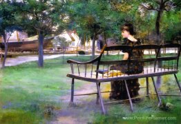 Femme sur un banc Femme sur un banc