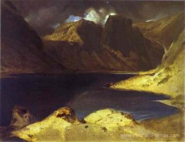 Un effet de scène de lac d'une tempête Un effet de scène de lac d'une tempête
