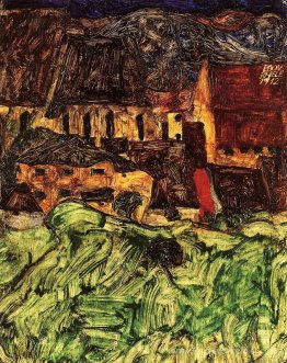 Prairie, église et maisons Prairie, église et maisons