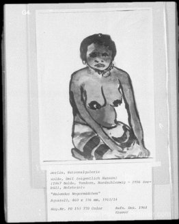 Girl nègre à genoux Girl nègre à genoux