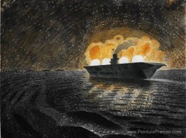 HMS Ark Royal en action HMS Ark Royal en action