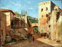 Scène de rue près des antibes Scène de rue près des antibes