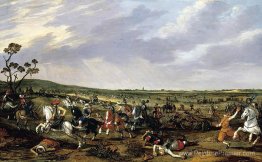 Scène de bataille dans un paysage ouvert Scène de bataille dans un paysage ouvert