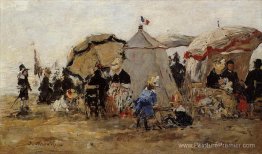 Femmes de pêche aux crevettes à Kerhor Femmes de pêche aux crevettes à Kerhor
