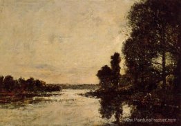 Saint-Valerie-sur-Sur-Somme Moonrise sur le canal Saint-Valerie-sur-Sur-Somme Moonrise sur le canal