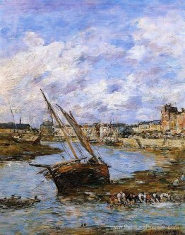 Trouville, le port intérieur, marée basse Trouville, le port intérieur, marée basse
