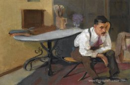 L'artiste dans son studio L'artiste dans son studio