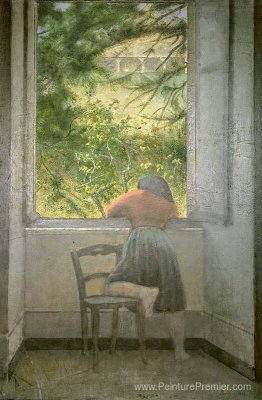 Fille à la fenêtre Fille à la fenêtre