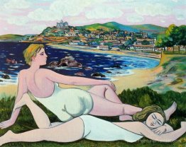 Baigneurs sur la plage de Santander Baigneurs sur la plage de Santander