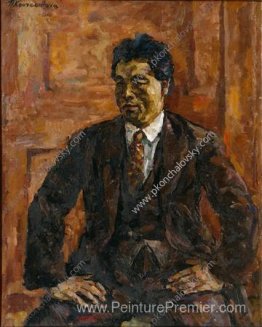 Portrait de l'artiste japonais Yabe-Shan Portrait de l'artiste japonais Yabe-Shan