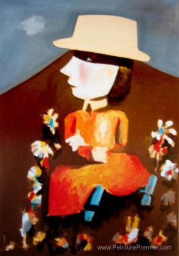 Fille dans le jardin Fille dans le jardin