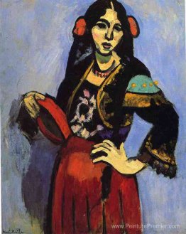 Femme espagnole avec une tamborine Femme espagnole avec une tamborine