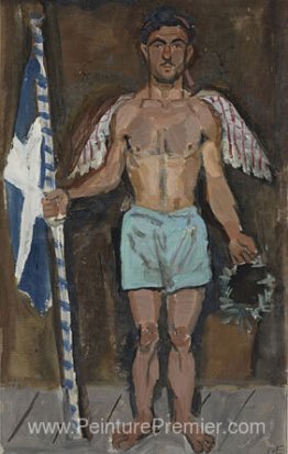 Evgenios spatharis comme un ange à l'apothéose d'Athanasios Diak Evgenios spatharis comme un ange à l'apothéose d'Athanasios Diak