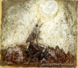 Oiseau chantant au clair de lune Oiseau chantant au clair de lune