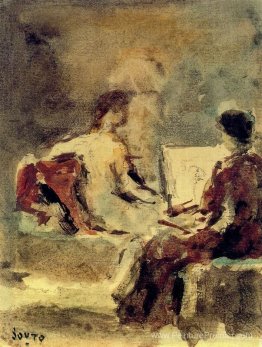 Artiste et mannequin Artiste et mannequin