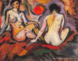 Deux nus assis Deux nus assis