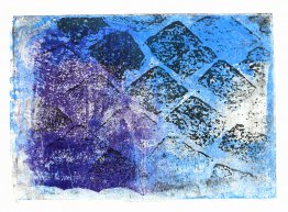 Bleu les pavés n ° 1. Bleu les pavés n ° 1.