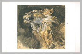 La tête de Lion rugissante La tête de Lion rugissante