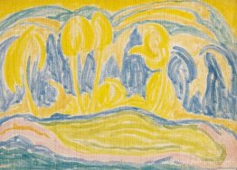 Paysage bleu jaune Paysage bleu jaune