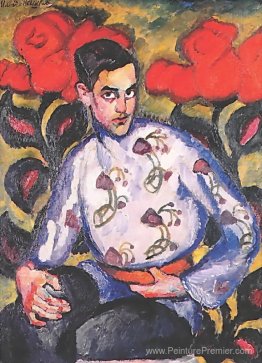 Portrait d'un garçon dans une chemise colorée Portrait d'un garçon dans une chemise colorée