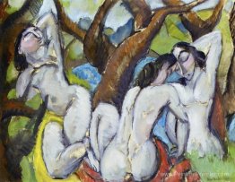 Trois nus dans une forêt Trois nus dans une forêt