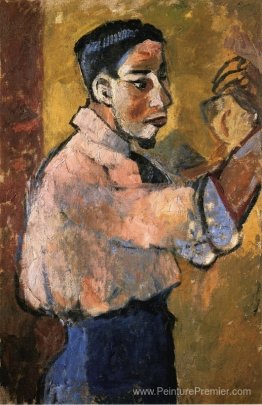 Jeune homme avec une bouclette Jeune homme avec une bouclette