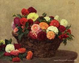 Panier de dahlias Panier de dahlias