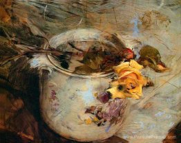 La rose en vase de Sassonia La rose en vase de Sassonia