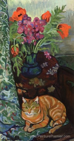 Bouquet et un chat Bouquet et un chat