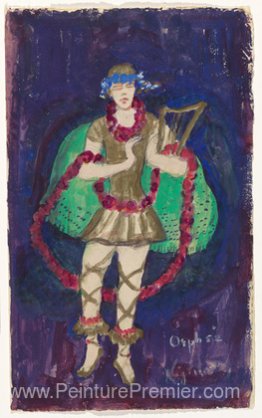 Design de costumes (Nijinsky) pour le ballet de l'artiste "Orphé Design de costumes (Nijinsky) pour le ballet de l'artiste "Orphé