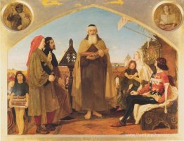 John Wycliffe lisant sa traduction de la Bible à Jean de Gaunt John Wycliffe lisant sa traduction de la Bible à Jean de Gaunt