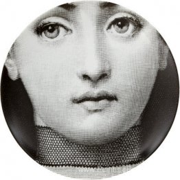 Thème et variations Plaque décorative # 220 (visage avec collier Thème et variations Plaque décorative # 220 (visage avec collier