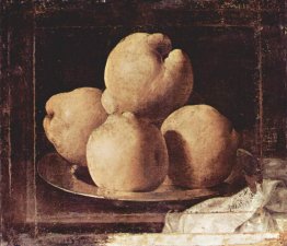 Nature morte avec plat de coing Nature morte avec plat de coing