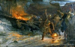 Les funérailles d'un viking Les funérailles d'un viking